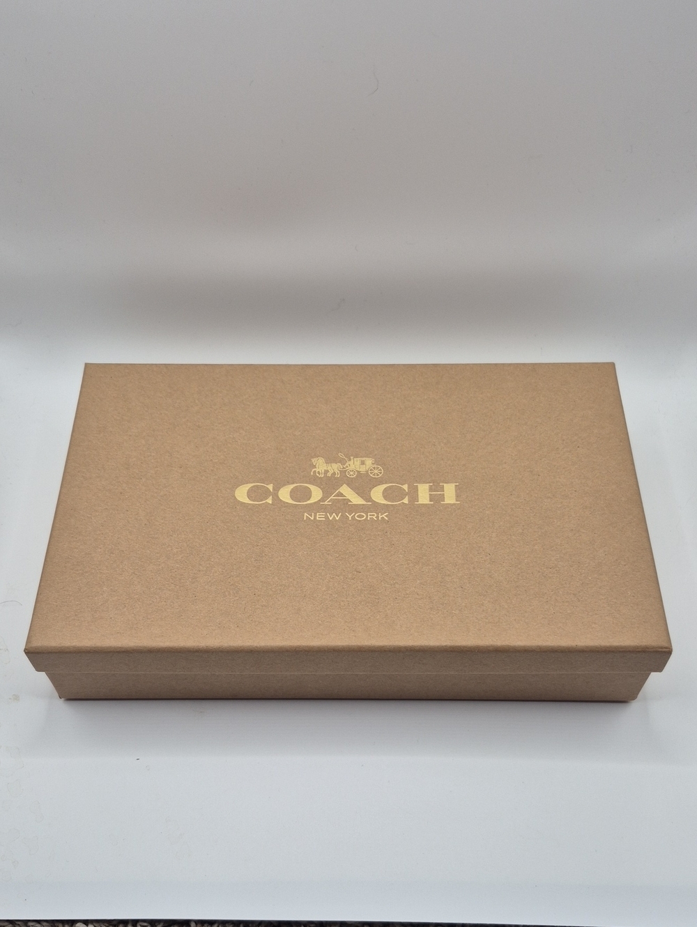 NWT COACH BOXED CORNER ZIP WRISTLET WALLET GIFT SET GLACIER WHITE SIGNATURE